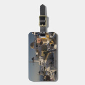 Griekenland en het Griekse eiland Santorini, stad  Bagagelabel (Voorkant verticaal)