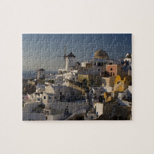 Griekenland en het Griekse eiland Santorini, stad  Legpuzzel (Horizontaal)