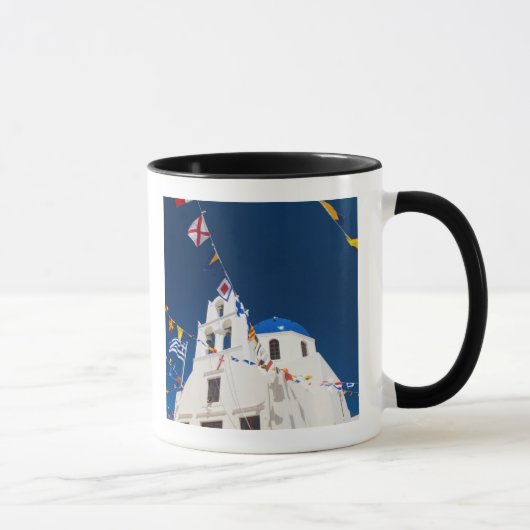 Griekenland en het Griekse eiland Santorini, stad  Mok (Rechts)