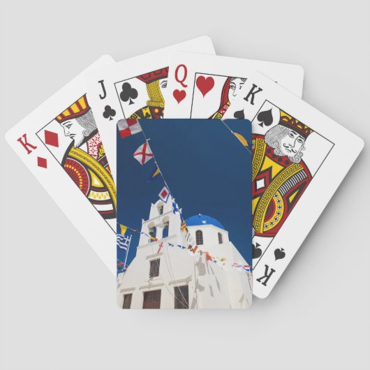 Griekenland en het Griekse eiland Santorini, stad Speelkaarten (Achterkant)