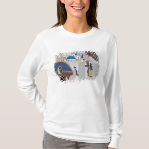 Griekenland en het Griekse eiland Santorini, stad  T-shirt