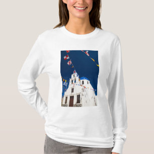 Griekenland en het Griekse eiland Santorini, stad T-shirt
