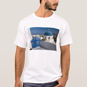 Griekenland en het Griekse eiland Santorini van de T-shirt