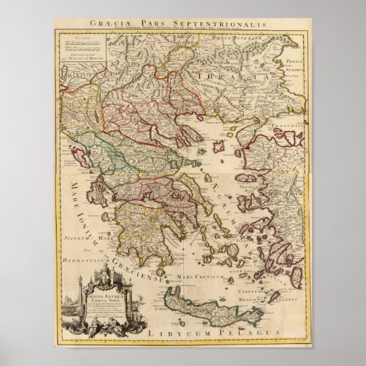 Griekenland en Macedonië Poster (Voorkant)