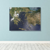 Griekenland en Turkije Canvas Afdruk (Insitu (Houten vloer))