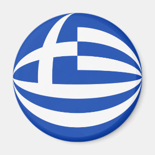Griekenland Fisheye Flag Magnet Magneet