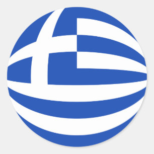 Griekenland Fisheye Vlag Sticker
