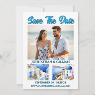 Griekenland foto save the date Griekse uitje bruil
