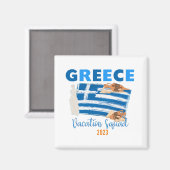Griekenland Grieks Vakantie Europa Reizen Groep Ma Magneet (Voorkant / Achterkant)