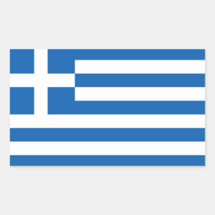 Griekenland - Griekse nationale vlag Rechthoekige Sticker