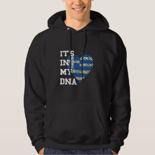 Griekenland Het zit in mijn DNA Griekse vlag Hart Hoodie