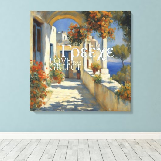 GRIEKENLAND - Ingewikkeld Canvas (Insitu (Houten vloer))