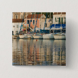 GRIEKENLAND, Ionische Eilanden, KEFALONIA, Fiskard Vierkante Button 5,1 Cm