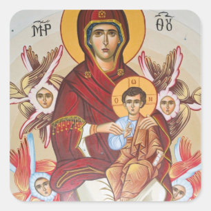 GRIEKENLAND, Ionische Eilanden, ZAKYNTHOS, MACHERA Vierkante Sticker
