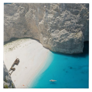 GRIEKENLAND, Ionische eilanden, ZAKYNTHOS, SHIPWRE Tegeltje