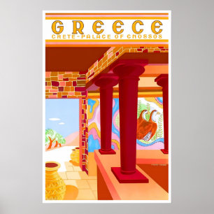 Griekenland Kunst Kreta Reiseposter Griekse Print