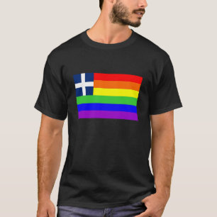 griekenland land : homo trotse regenboog vlag homo t-shirt