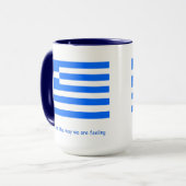Griekenland liefhebbers en patriottische mok Combo (Voorkant links)