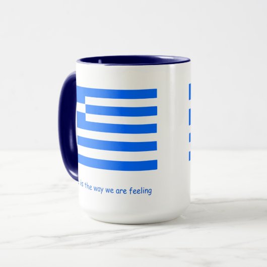 Griekenland liefhebbers en patriottische mok Combo (Voorkant links)