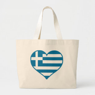 Griekenland Love Grote Tote Bag
