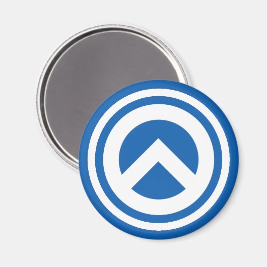 Griekenland Magneet - Lambda symbool (Voorkant / Achterkant)