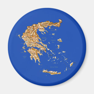 Griekenland Map Magnet Magneet