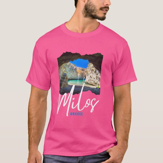 Griekenland Milos Eiland Griekenland Milos T-shirt (Voorkant)