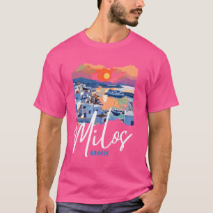 Griekenland Milos Schilderen Souvenir Griekenland  T-shirt