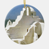  Griekenland, Myconos, Grieks-orthodoxe kerk Keramisch Ornament (Voorkant)