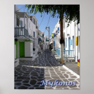Griekenland - Mykonos - Chora - Poster
