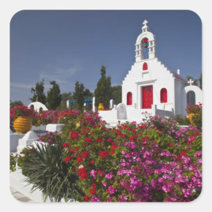Griekenland, Mykonos, Leuke kleine kapel in de Vierkante Sticker