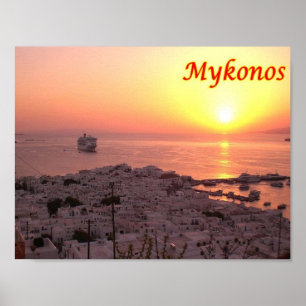 Griekenland - Mykonos - Poster