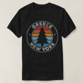 Griekenland New York NY Grafisch Retro 70's T-shirt (Design voorkant)