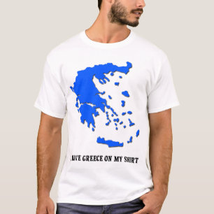 Griekenland Op Mijn T-Shirt Grappig Grieks Pride S