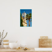 Griekenland - Orthodoxe Griekse kerk met palmboom Poster (Keuken)