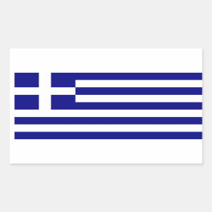GRIEKENLAND RECHTHOEKIGE STICKER