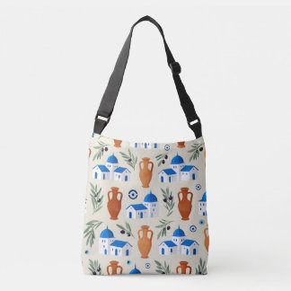 Griekenland Reis Iconen Patroon Crossbody Tas