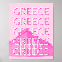 Griekenland, Reiskunst, Pastelreizen Kunst, Roze