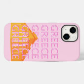 Griekenland, Reiskunst, Roze Case-Mate iPhone Case (Achterkant (horizontaal))