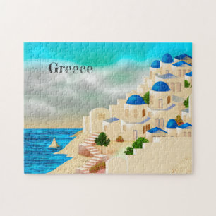 Griekenland - reisposter Puzzle Legpuzzel