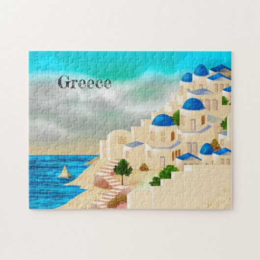 Griekenland - reisposter Puzzle Legpuzzel (Horizontaal)