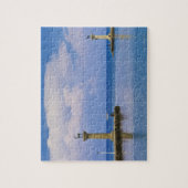 Griekenland, Rhodes, standbeeld in Mandraki Harbou Legpuzzel (Verticaal)