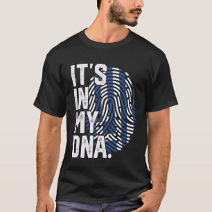 Griekenland Roots Vlag Vingerafdruk Grafisch Patri T-shirt