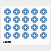 Griekenland Round Emblem Ronde Sticker (Vel)