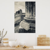 Griekenland, ruïnes van de oude stad poster (Keuken)