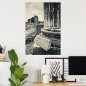 Griekenland, ruïnes van de oude stad poster (Thuiskantoor)