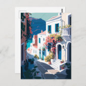 Griekenland Santorini Briefkaart (Voorkant / Achterkant)