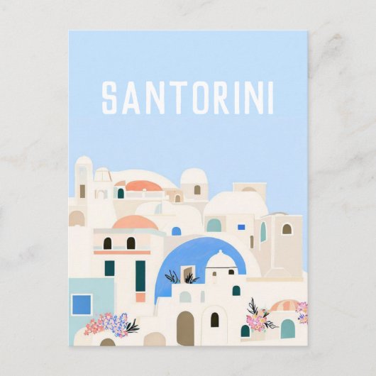 Griekenland Santorini Briefkaart (Voorkant)