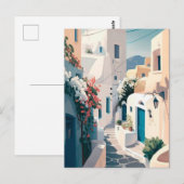 Griekenland Santorini Briefkaart (Voorkant / Achterkant)