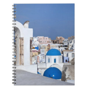 Griekenland, Santorini. Klokkentoren en blauwe koe Notitieboek